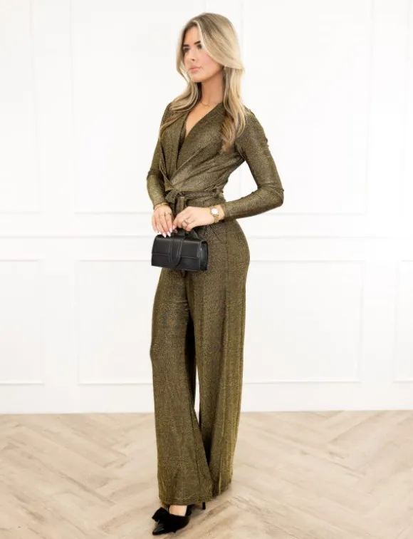 Luna jumpsuit goud