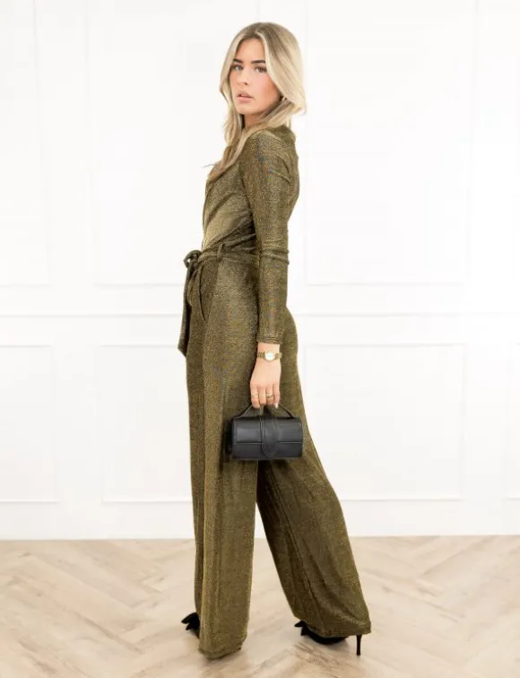 Luna jumpsuit goud