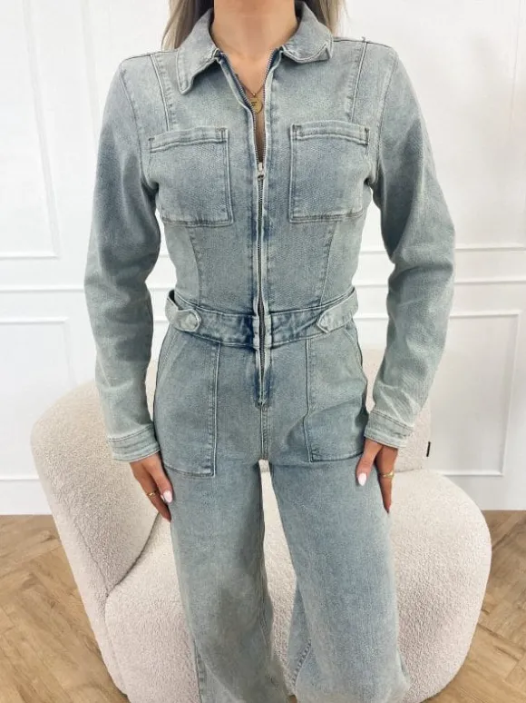 Lyla jumpsuit blauw