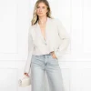 Maan cropped blazer beige