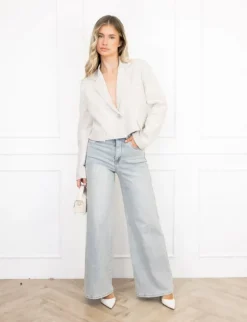 Maan cropped blazer beige