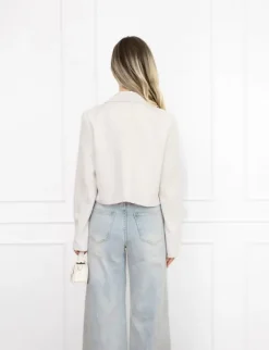 Maan cropped blazer beige