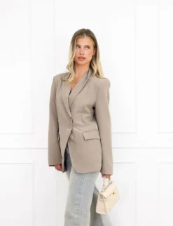 Macy blazer taupe