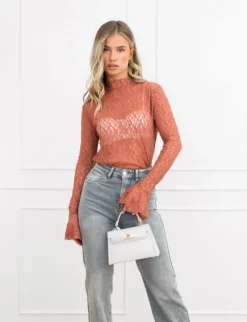Maeve top oud roze