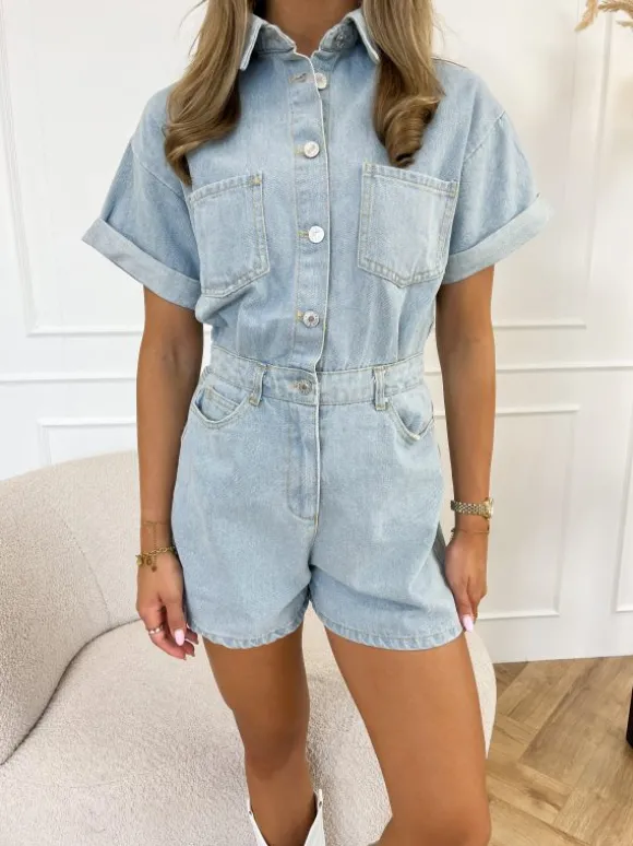 Malis playsuit denim