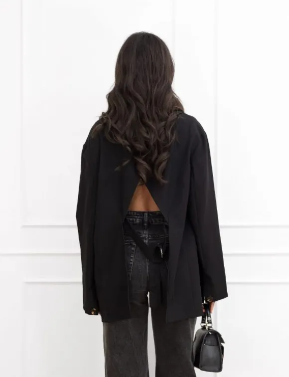 Marin blazer zwart