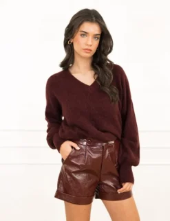 Maura trui bordeaux rood