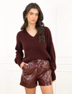 Maura trui bordeaux rood