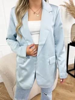 Maya blazer licht blauw