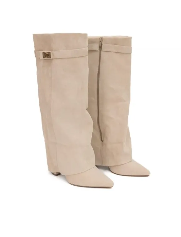 Maya laarzen suède beige