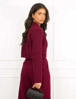 Mayra cropped blazer bordeaux