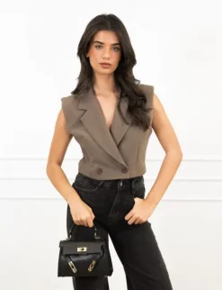 Mayra gilet bruin