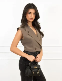 Mayra gilet bruin