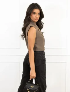 Mayra gilet bruin
