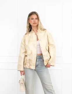 Melanie bomber jacket geel