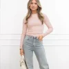 Melina top roze