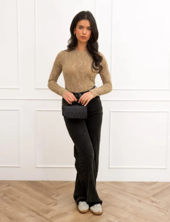 Melina top taupe