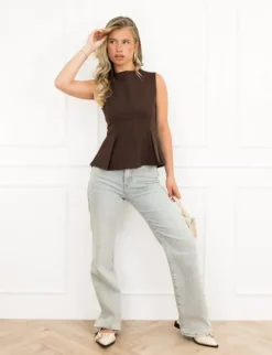 Melissa top bruin
