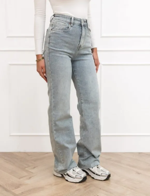 Mette wide leg jeans blauw