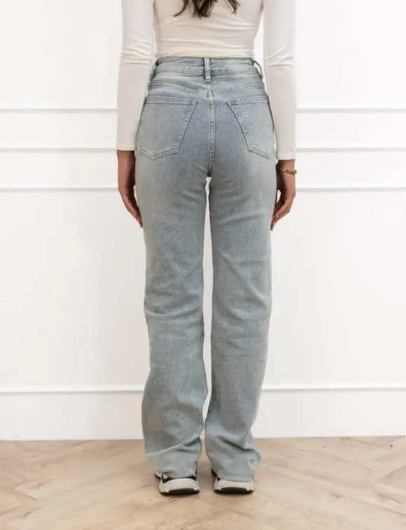Mette wide leg jeans blauw