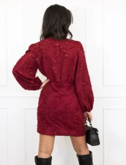 Mia jurk bordeaux
