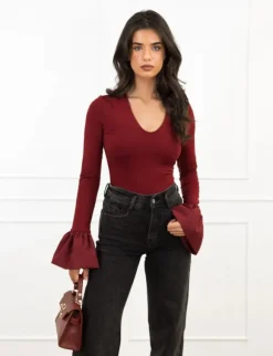 Mickey body bordeaux rood