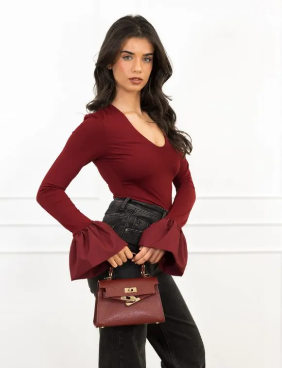 Mickey body bordeaux rood
