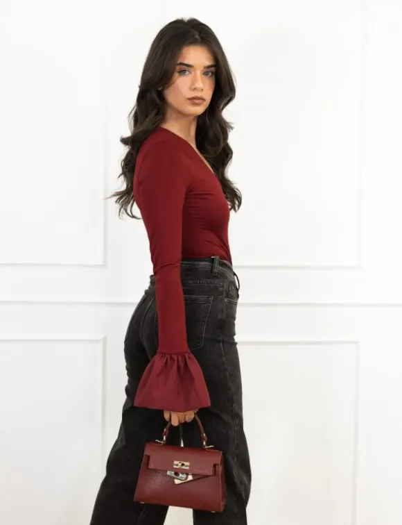 Mickey body bordeaux rood