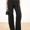 Miley strass pantalon zwart