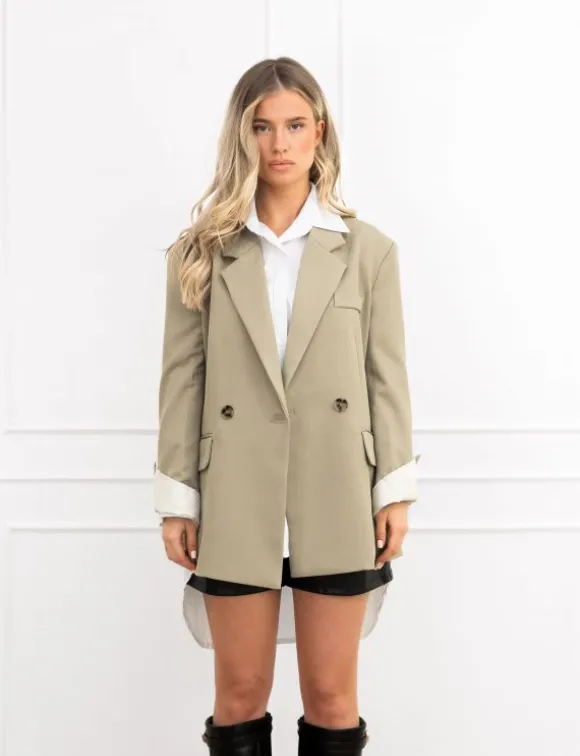 Milly blazer olijf groen