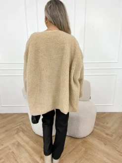 Mindy teddy jas beige