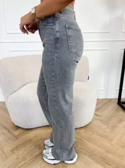 Mirella wide leg jeans grijs