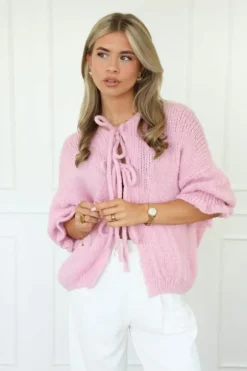 Mirre strikjes trui roze