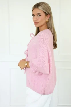 Mirre strikjes trui roze