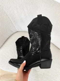 Monica western boots zwart