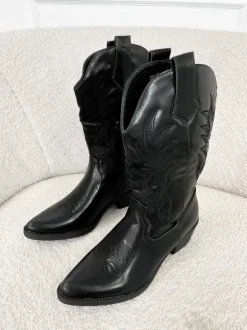 Monica western boots zwart