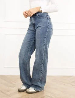 Nadia wide leg jeans blauw