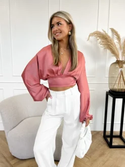 Niena top oud roze