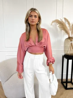 Niena top oud roze