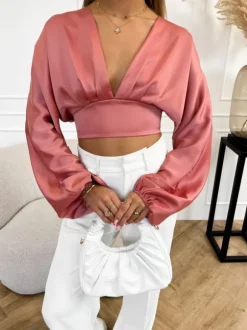 Niena top oud roze