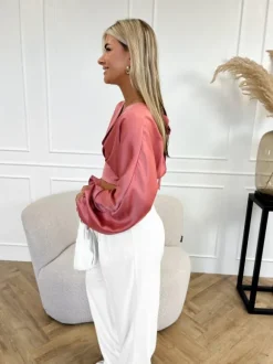Niena top oud roze