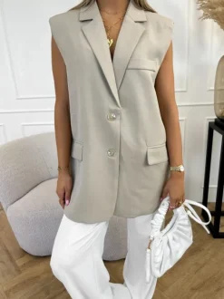 Nika gilet beige