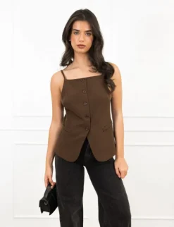 Niya gilet bruin