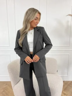 Noa blazer grijs