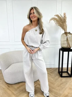 Noor jumpsuit beige