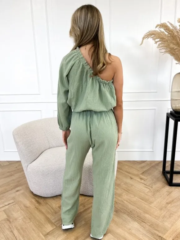 Noor jumpsuit groen