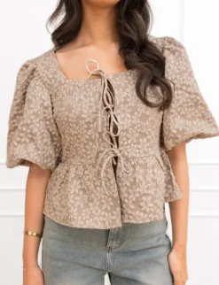 Norah top taupe