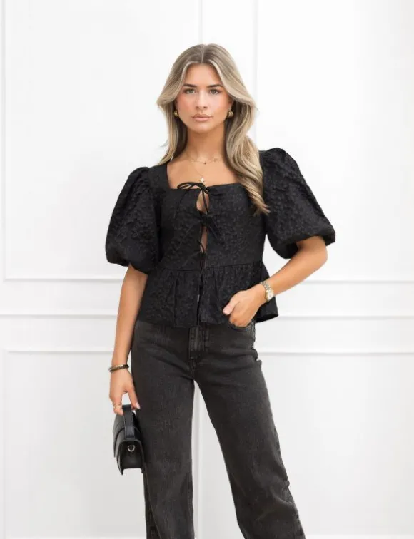Norah top zwart