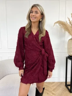 Nova jurk bordeaux