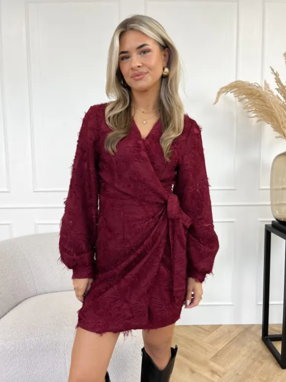 Nova jurk bordeaux